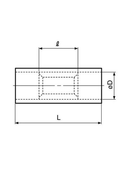 Manchon court 1.50mm² bleu