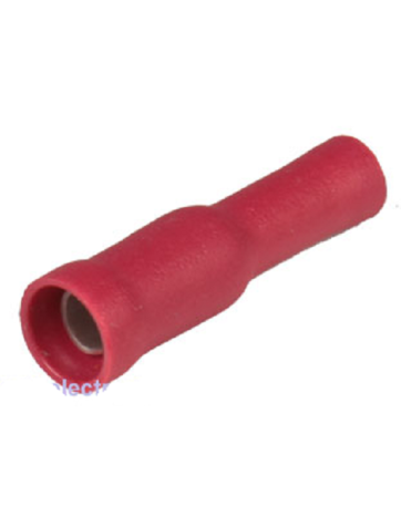 Terminale cilindrico femminile isolato 1,5mm2 4mm