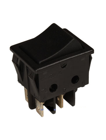 Interruptor conmutador basculante 6p 2c sin retorno