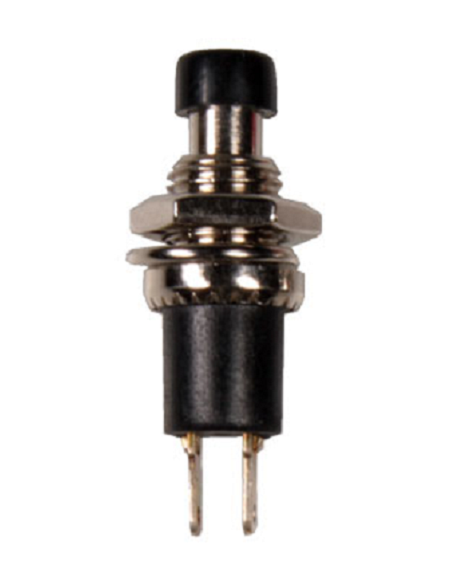 Black Normally Open Panel Push Button Black Normally Open Panel Push Button
