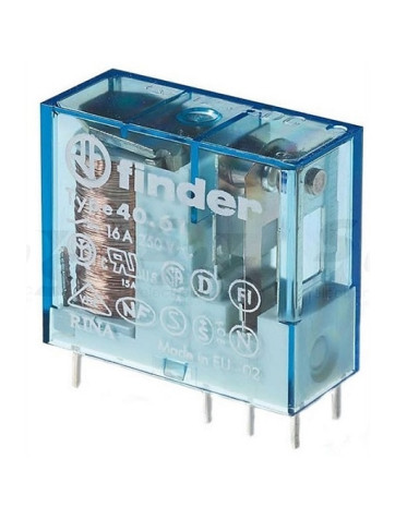 Rele Finder 12V DC 8A de 2 contactos