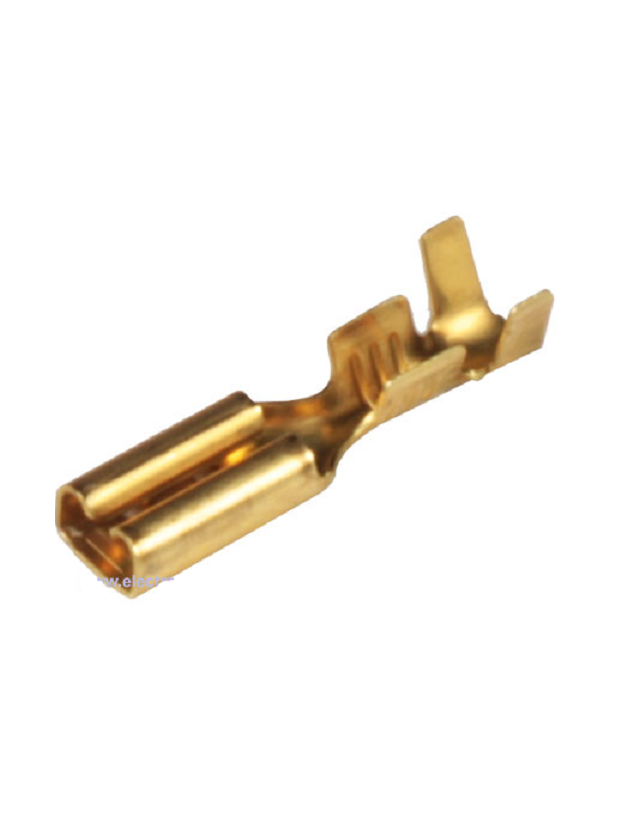 Terminal faston hembra de 2,8mm de latón