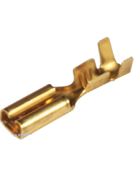 Terminal faston hembra de 2,8mm de latón Terminal faston hembra de 2,8mm de latón