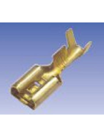 Terminal faston hembra de 4,8mm de latón