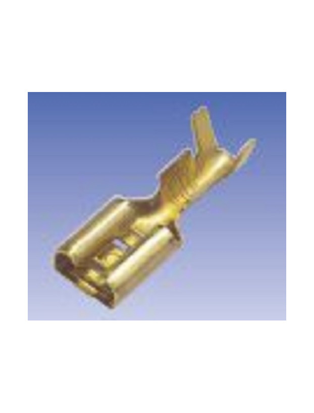 Terminal faston hembra de 4,8mm de latón