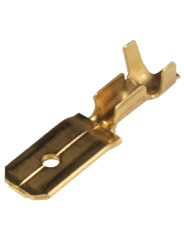Terminal faston macho de 6,3mm de latón