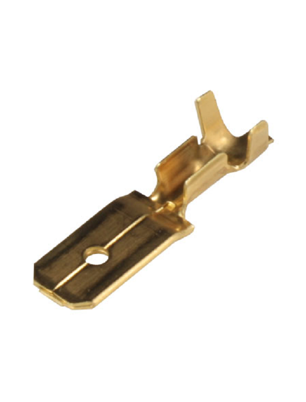 6.3mm terminale di fissaggio in ottone