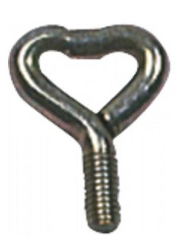 Vis moletée en acier de 6 mm