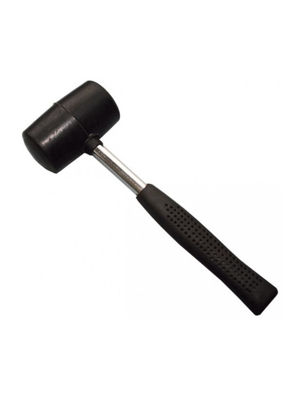 Martello in gomma con manico in acciaio