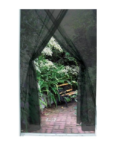 Rede mosquiteira anti-insetos para porta 2 unidades x 75x220 cm Progarden