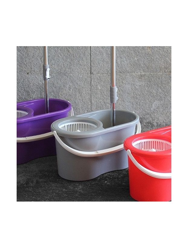 Cubo y fregona DUETT color morado