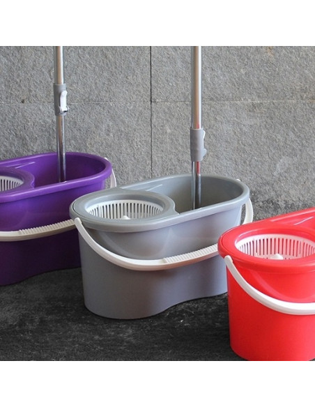 DUETT purple bucket and mop