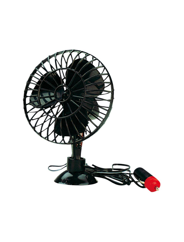 12V oscillating fan with suction cup