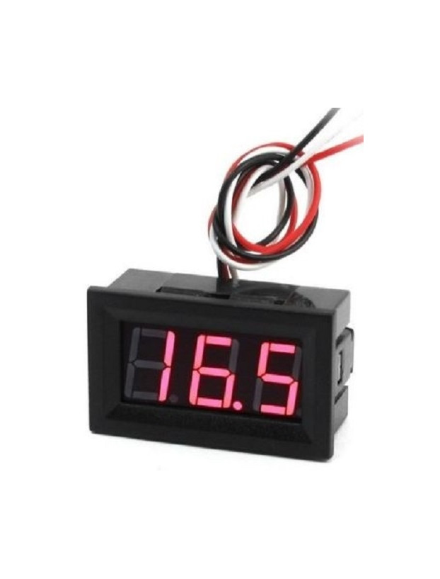 Digitalvoltmeter 100 VDC Rot