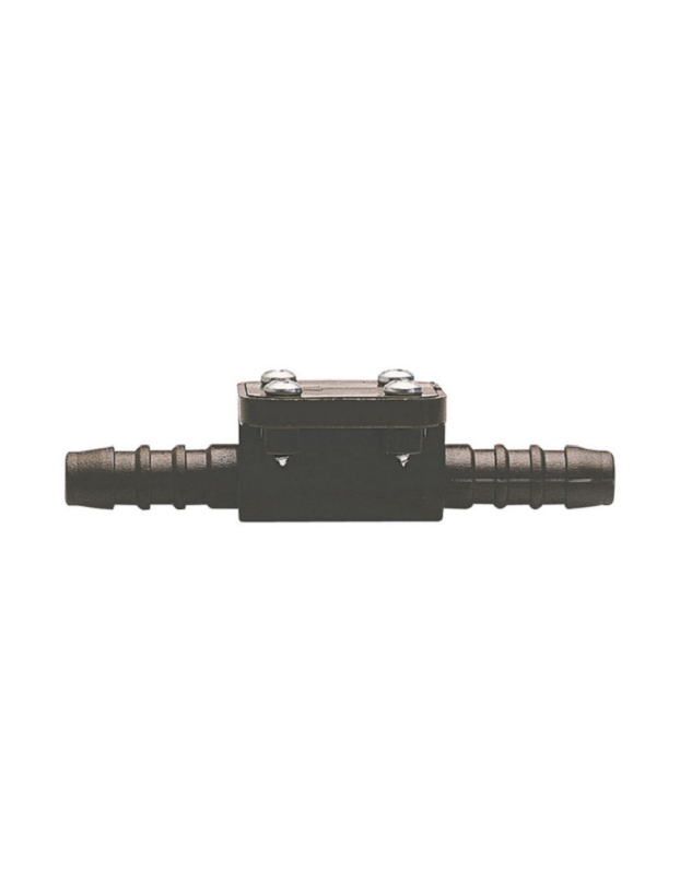Válvula de retenção com conexão de tubo de 10 mm.