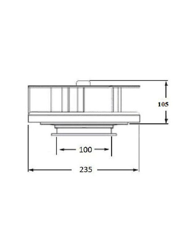Aérateur de plafond pivotant