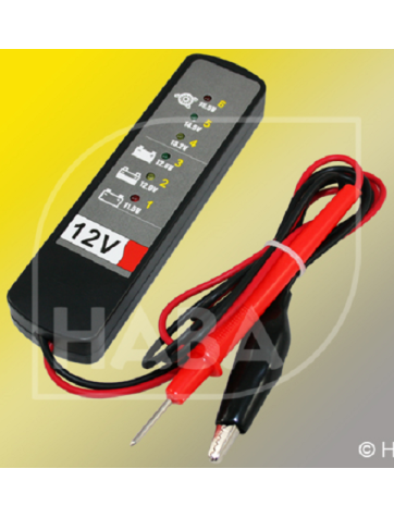 Tester-control de tensión para batería de 12V