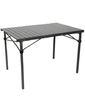 Mesa maciça com tampo laminado de alumínio BO-CAMP