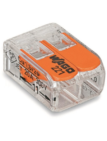 Regleta de empalmes WAGO 221 de 2 cables