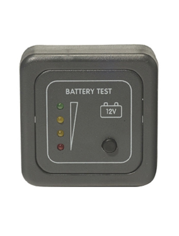 Battery control indicator led panel with frame