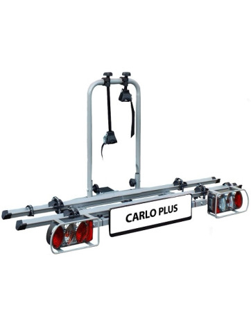 Suporte de bicicleta para bola de reboque EUFAB CARLO PLUS para duas bicicletas