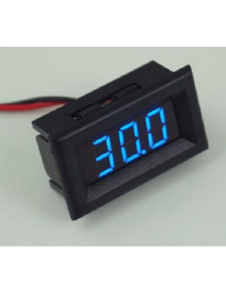 Digital voltmeter 100 VDC Blue Digital voltmeter 100 VDC Blue