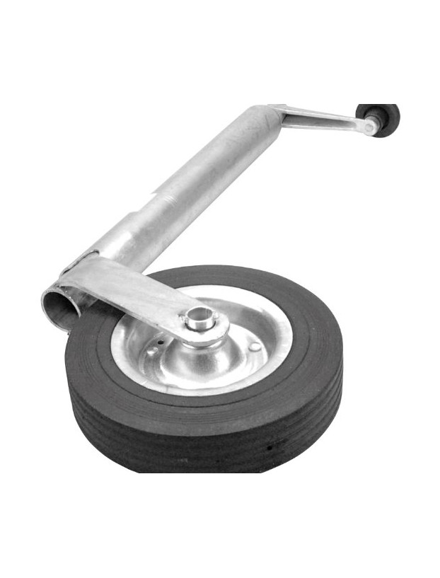 Jockey wheel with telescopic support 260x80mm