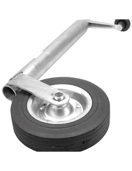 Rueda Jockey de apoyo telescopica 260x80mm