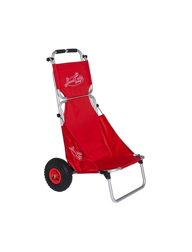 Cadeira trolley-praia com dossel de alumínio