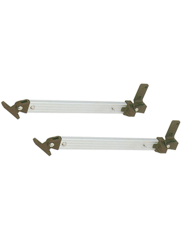 Pair of telescopic arms for 261 mm brown window