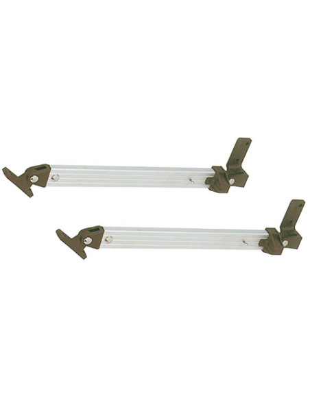 Pair of telescopic arms for 261 mm brown window