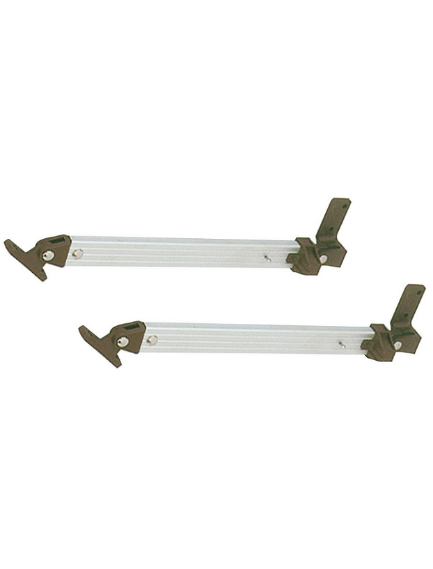 Pair of telescopic arms for 186 mm brown window
