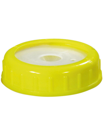 Tank cap with hose and cable pass