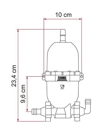 Tanque de expansão universal A20 FIAMMA Tanque de expansão universal A20 FIAMMA