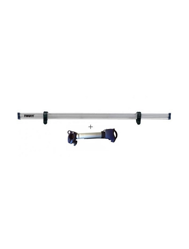 Thule bicycle rail with 2 fastening straps and arm