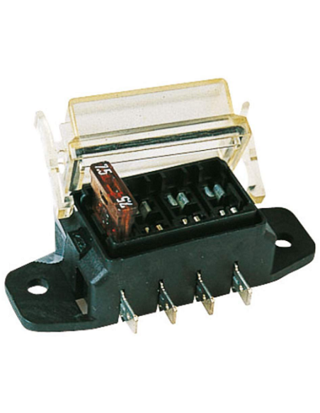 Suporte para 4 fusíveis com tampa