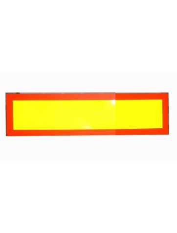 Placa V6 vehiculo largo Aluminio 56cm