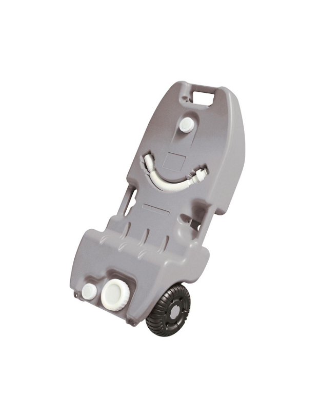 Dirty water tank of 25 liters with wheels. Gray. Midlands