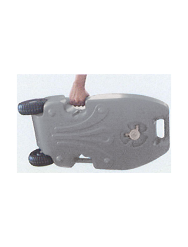 Dirty water tank of 25 liters with wheels. Gray. Midlands