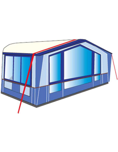 Fastening straps for awnings and advances of 12.5 meters HABA