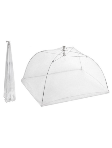 Protective nylon mosquito net for food