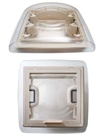 Clarabóia transparente Vent S 28 X 28 cm