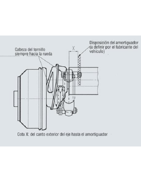 Fixing bracket for Alko Octagonal shock absorber