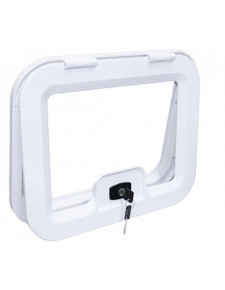 Auxiliary service door for caravan EDU 350