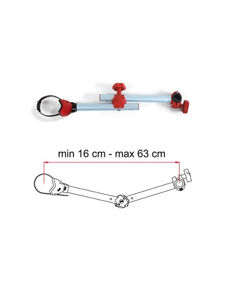 Braccio regolabile Fiamma PRO D2 ROJO