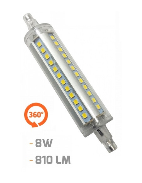 Lampadina LED R7S 360 ° luce fredda EDM 118MM