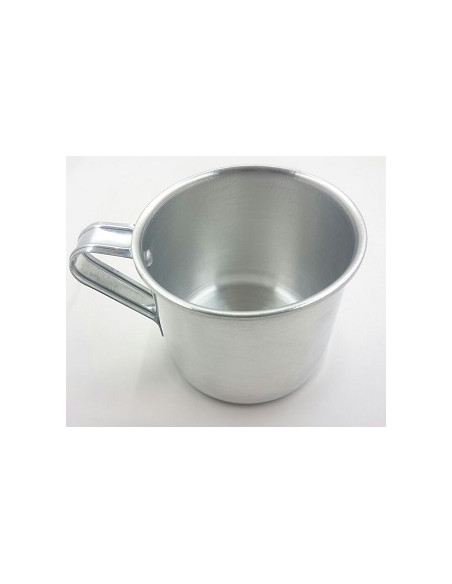 Taza aluminio, diámetro 8 cm