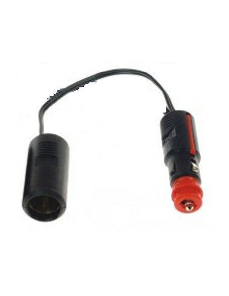 Large cigarette lighter socket with adapter for small 12V socket Large cigarette lighter socket with adapter for small 12V socket