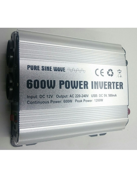 Onduleur convertisseur sinusoïdal Pure Line 600W
