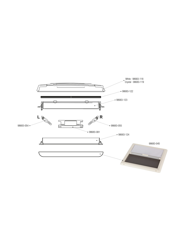 Skylight Vent White 50 x 50 cm Fiamma